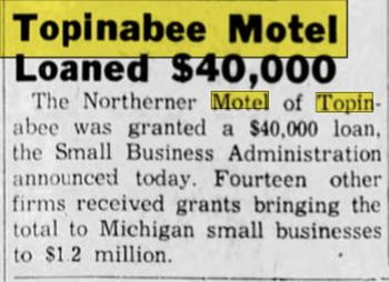 Northerner Motel (Breakers Restaurant) - Apr 1957 Article (newer photo)